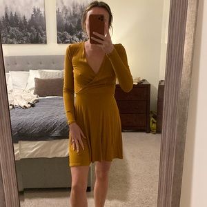 Super soft wrap style skater dress